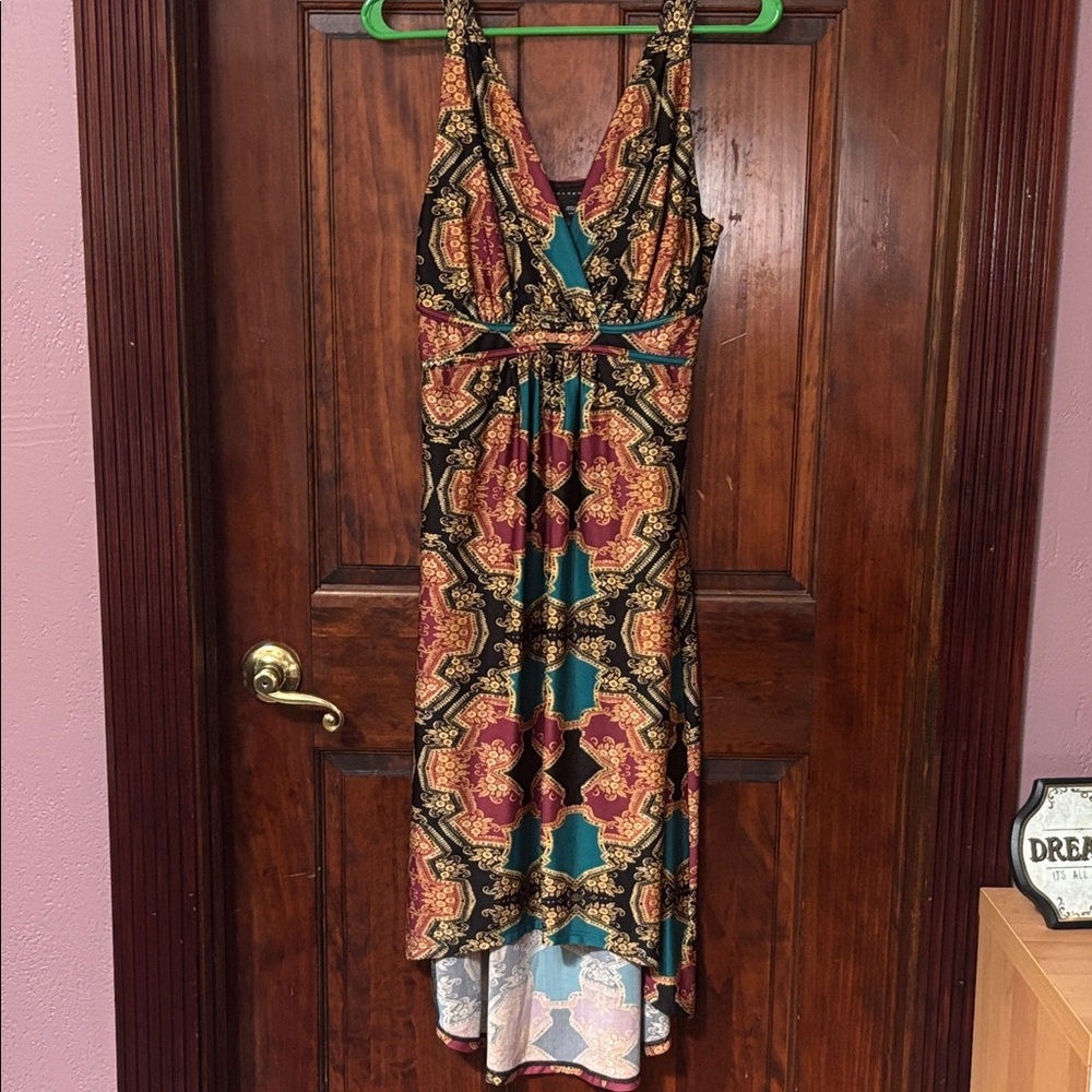 Metaphor Multicolor High Low Dress
